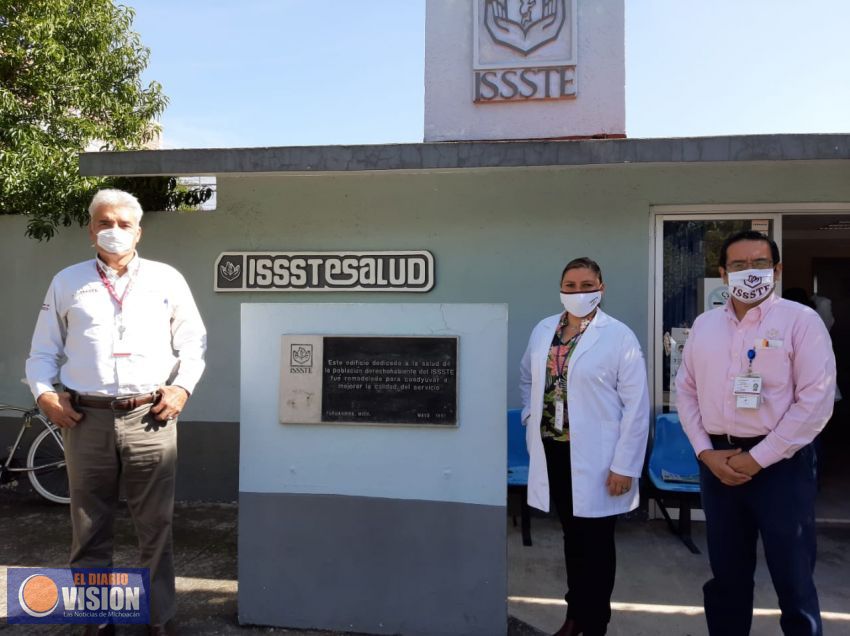 Entrega Mireles equipamiento a la UMF del ISSSTE, en Puruándiro