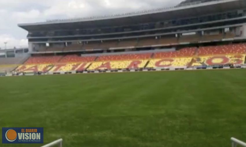 Sustituyen el nombre “MONARCAS” por el de “ATLÉTICO MORELIA” en el Estadio Morelos