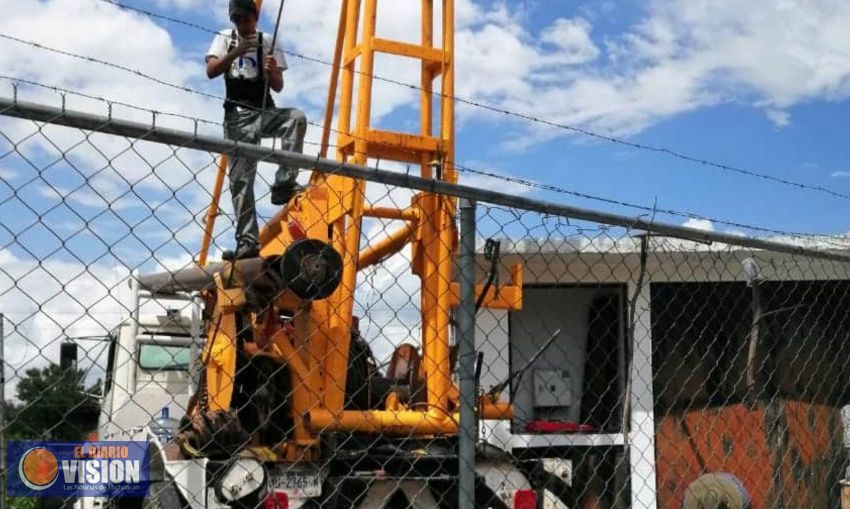 Ayuntamiento de Erongarícuaro, rehabilita pozo de agua en la comunidad de Tocuaro 