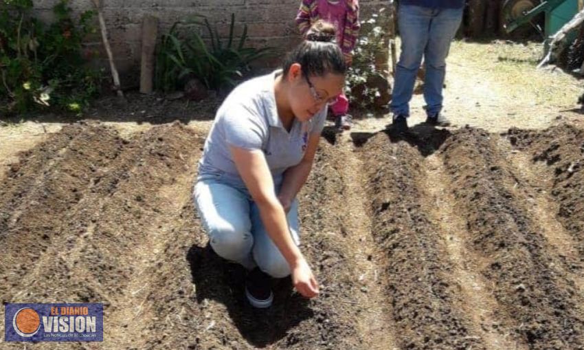 El Ayuntamiento de Morelos, impulsa la autoproducción de alimentos.