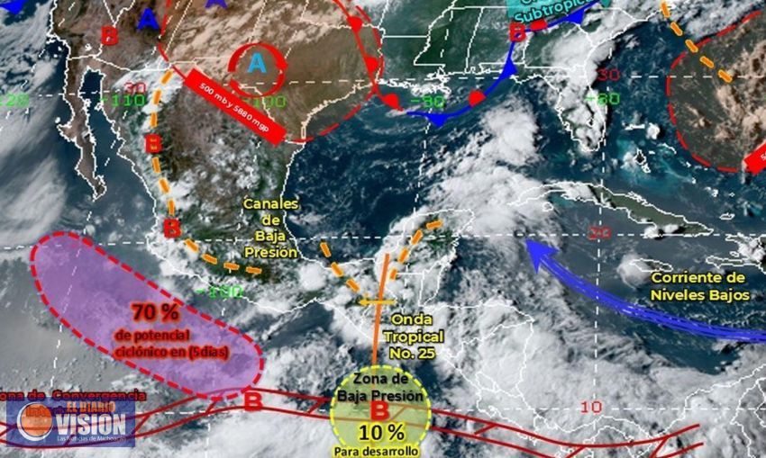Ante la formación de un ciclón tropical en el pacífico, piden tomar medidas preventivas