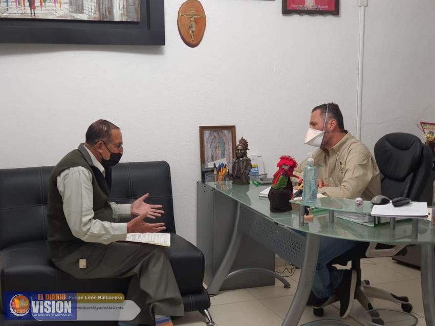 Brinda Luis Felipe León Balbanera, espacios para atender a la ciudadanía, en Zacapu 