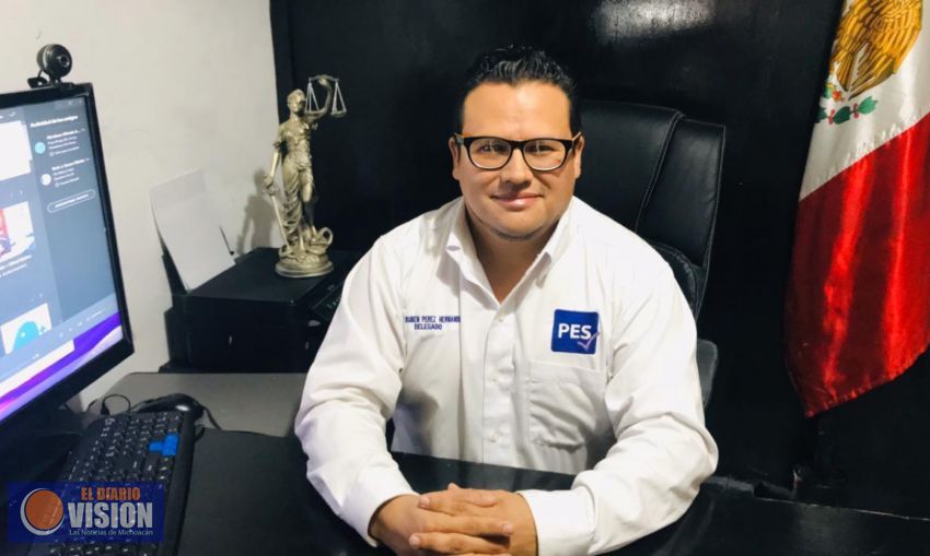 El PES irá sólo en las próximas elecciones en Michoacán: Rubén Pérez Hernández