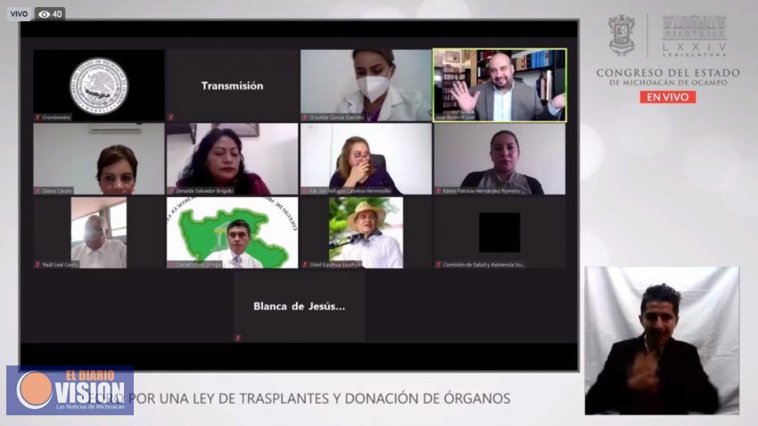 Diputados locales van por Ley de Trasplantes y Donación de órganos, Tejidos y Células