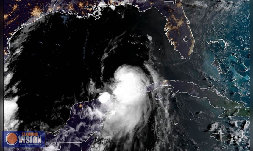 Laura se convierte en huracán en el Golfo de México