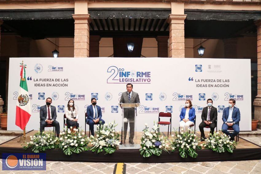 Presenta GPPAN su segundo informe de actividades legislativas