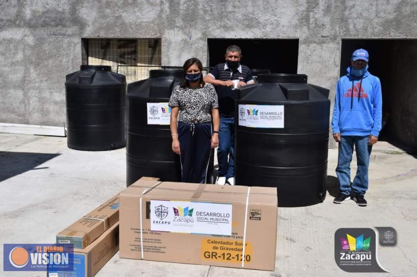 En Zacapu, continúan con la entrega de artículos y materiales, con subsidio municipal 