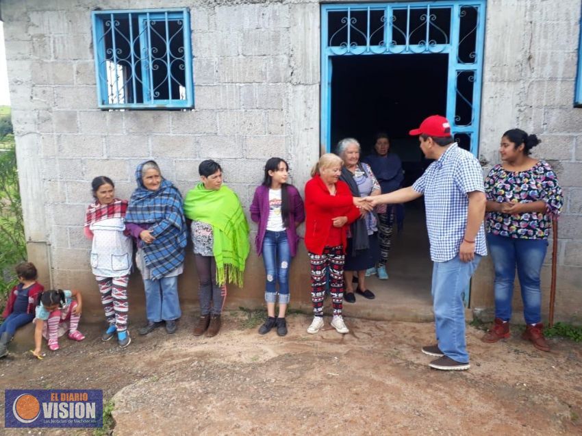 Roberto Carlos López realizó diversas acciones en la zona rural de Morelia 