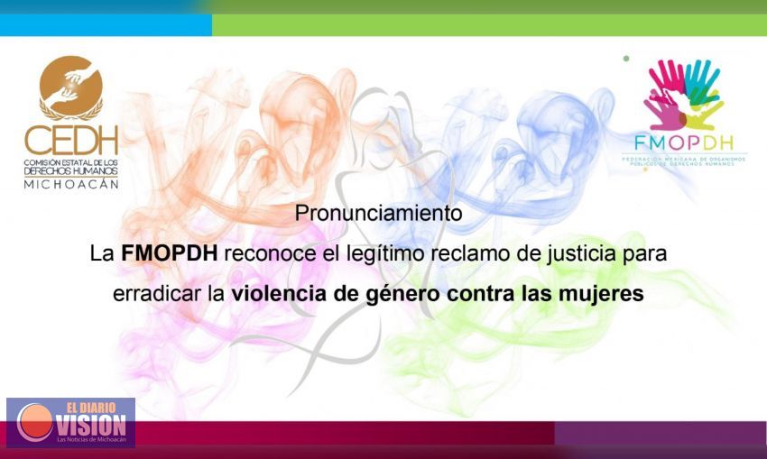 CEDH y FMOPDH reconocen el legítimo reclamo de justicia de las mujeres   