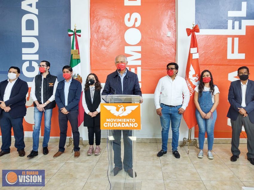Movimiento Ciudadano, descarta ir en alianza en el próximo proceso electoral 