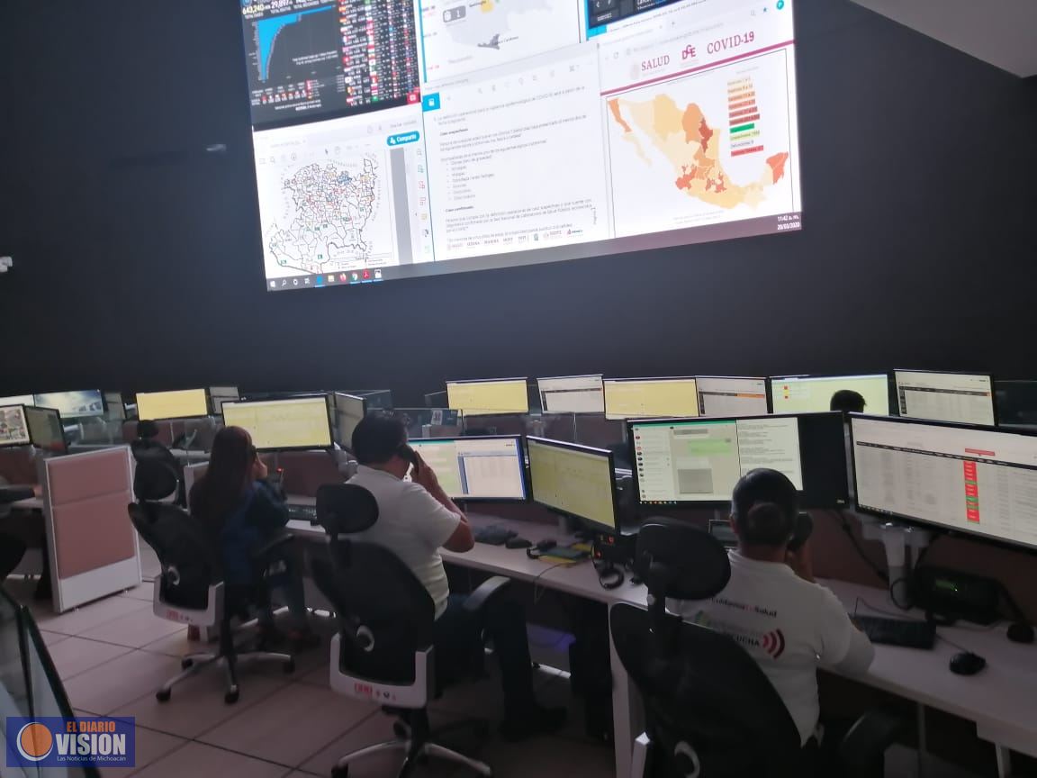 Hoy lunes, Michoacán registra 163 nuevos casos y 5 nuevas defunciones por Covid-19 