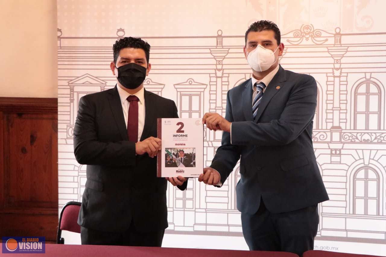 Toño Madriz entrega su Segundo Informe de Actividades Legislativas
