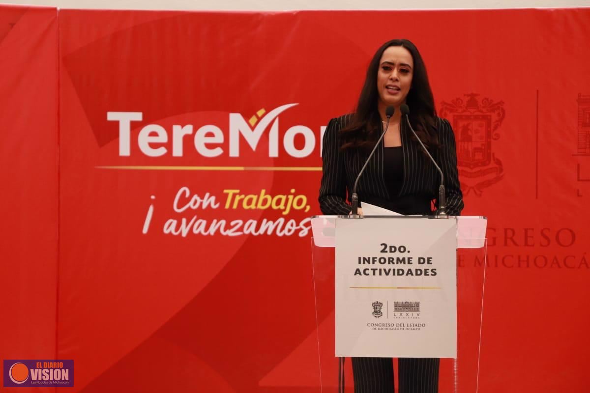 Presenta Tere Mora segundo informe de actividades legislativas ante la ciudadanía