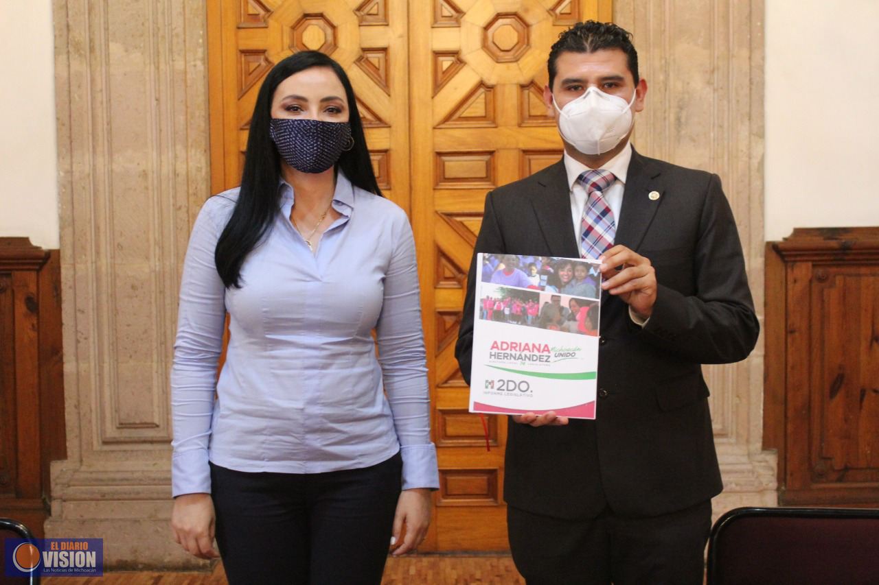 Seguiré trabajando por el desarrollo de un Michoacán unido: Adriana Hernández