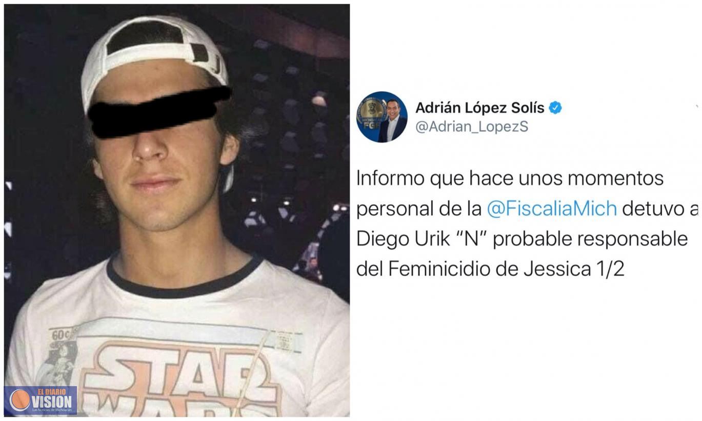 Fiscal confirma la detención de Diego Urik N. posible feminidad de Jessica 