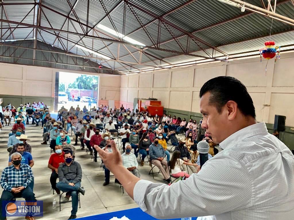 La 4T acabará con la desigualdad en el campo michoacano: Torres Piña