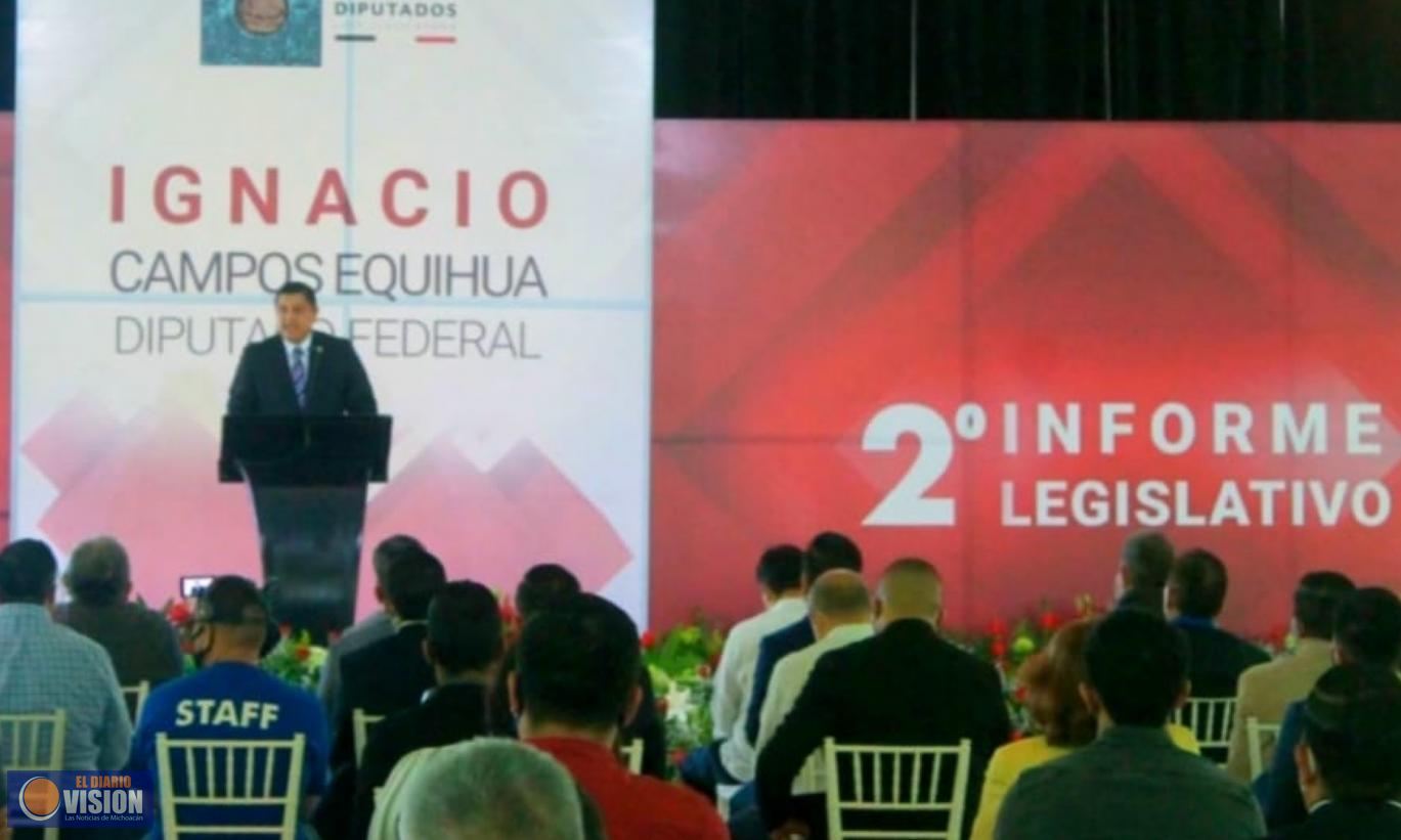 II Informe del diputado federal, Nacho Campos