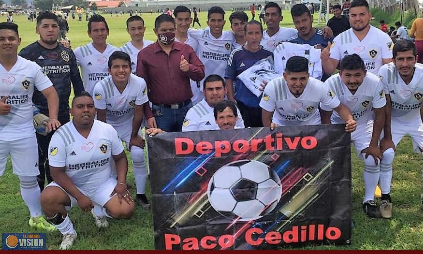 Paco Cedillo refrenda su decidido apoyo a deportistas de Uruapan 