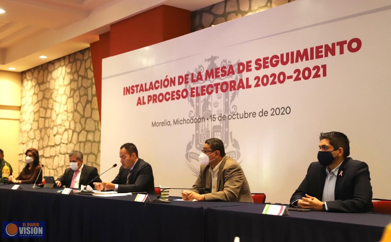 Definen Estrategias de seguridad a corto y mediano plazo para las elecciones de 2021