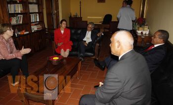 Se reúnen Salvador Jara  con rectores de la comunidad Iberoamericana 