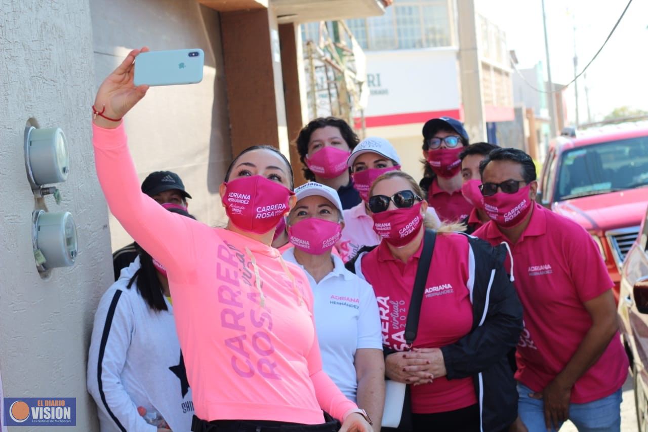 Arrancó la Carrera Rosa Virtual 2020 con más de 6 mil personas inscritas