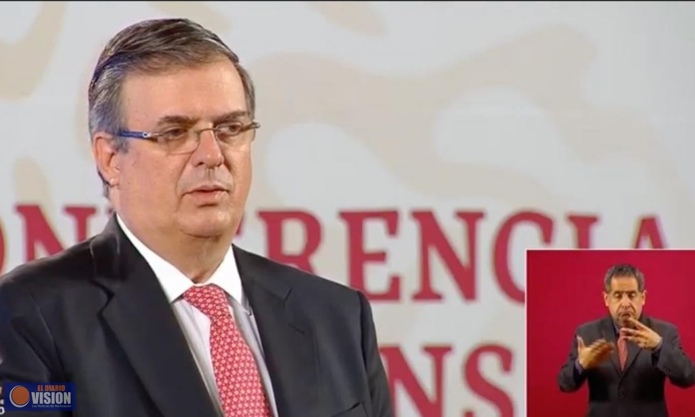 Ebrard anuncia la llegada a México de primeras dosis de vacuna china contra Covid para ensayos