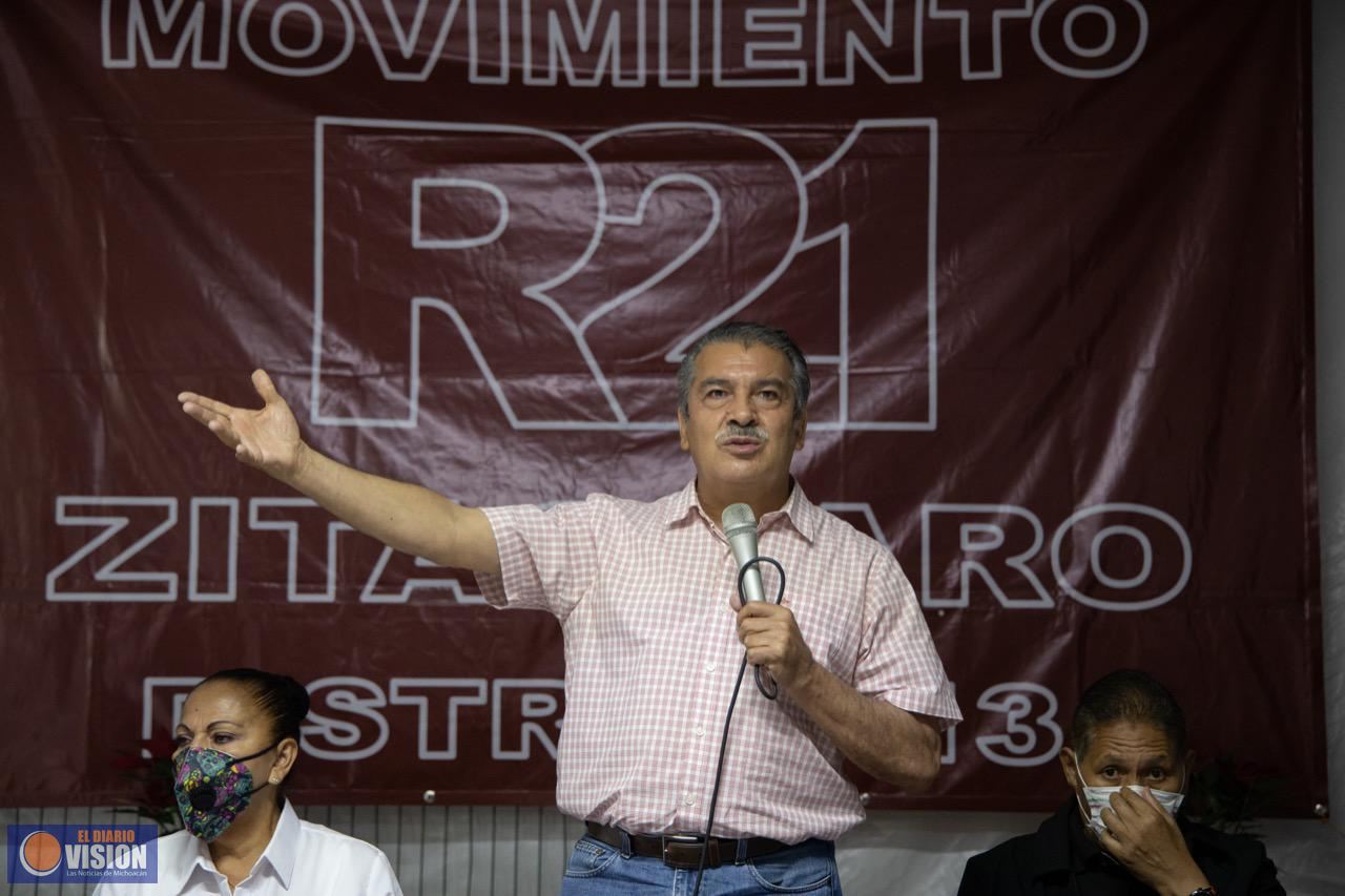Maravatio y Zitácuaro van con Raúl Morón a la gubernatura 