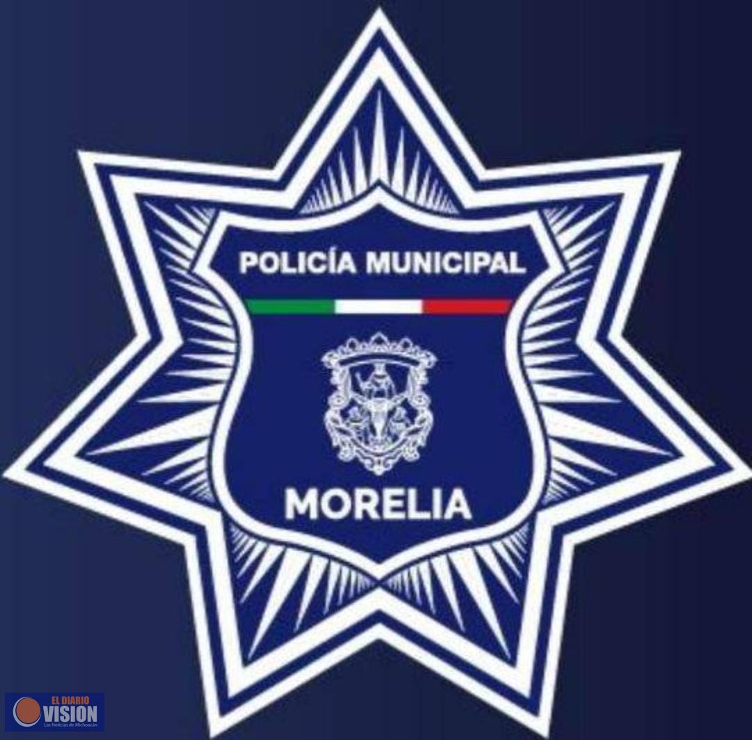 Policía Morelia, asegura a una persona con portación de arma de fuego, sobre avenida Camelinas 