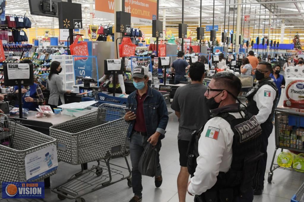 Mantiene Policía Morelia operativo de seguridad por el Buen Fin 2020