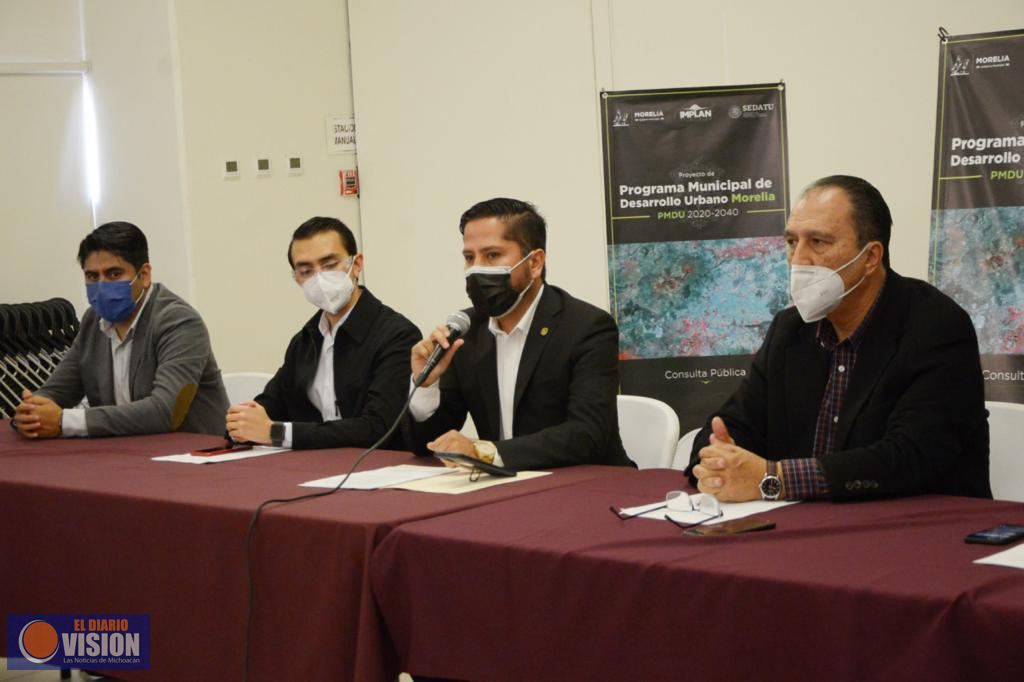 Gobierno de Morelia iniciará consulta PMDU para dar mayor calidad de vida a la ciudadanía 