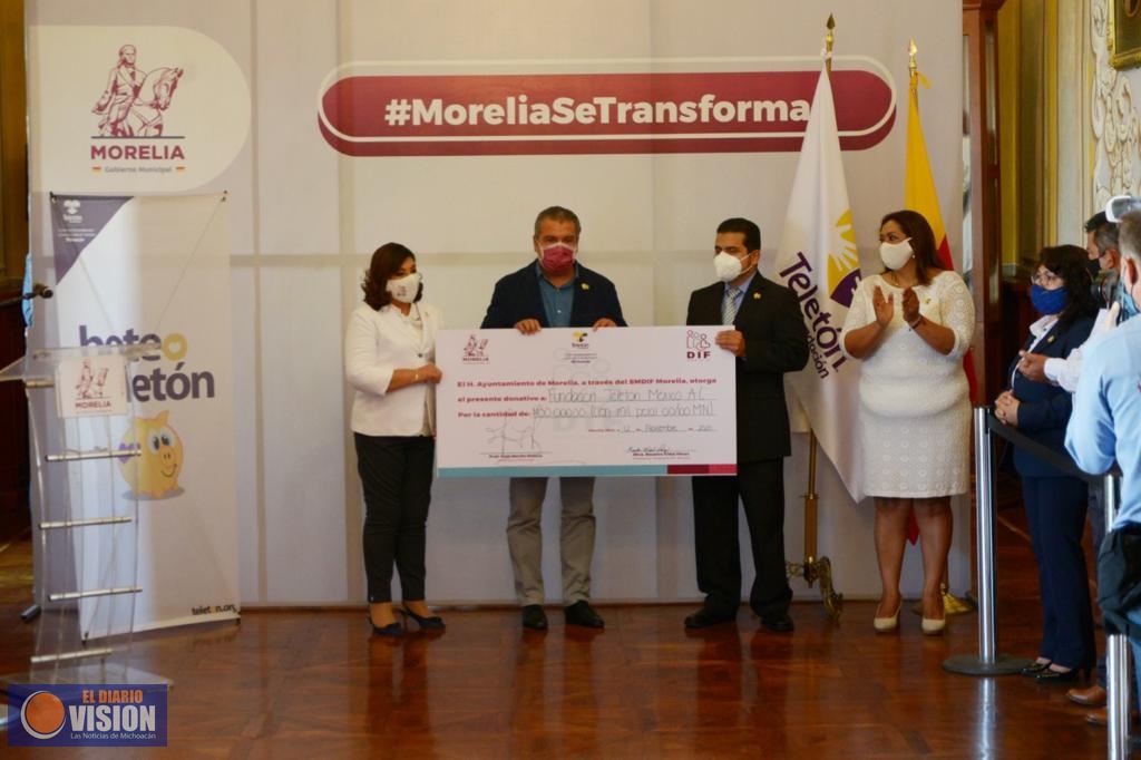 Llama Raúl Morón a la solidaridad de los morelianos para donar al Teletón 