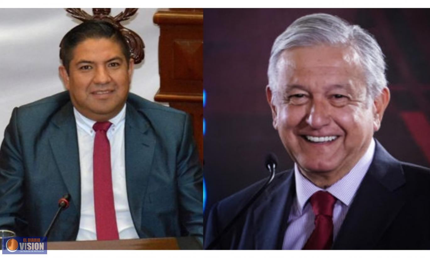 Paco Cedillo felicita al Presidente de la República 