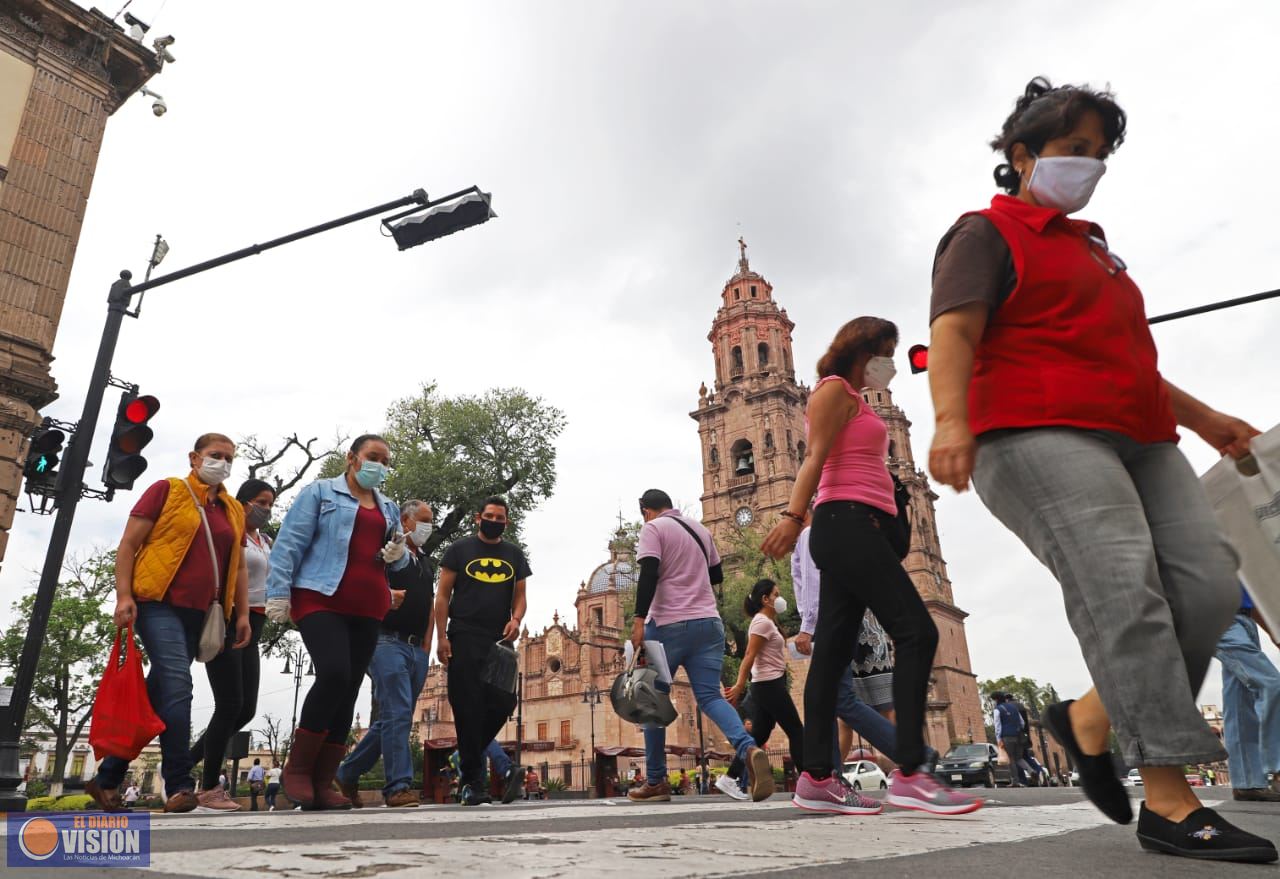 Hoy lunes, Michoacán reporta 76 casos positivos de Covid-19 