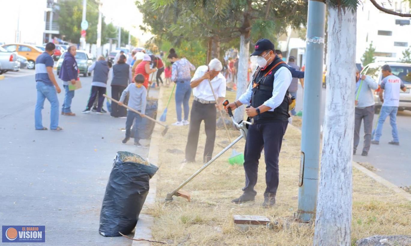 Con el rescate de espacios públicos generamos lugares seguros para Morelia: Juan Carlos Barragán 