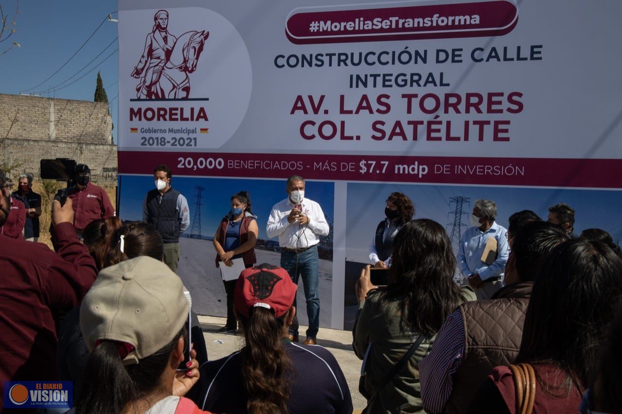 Consolida Raúl Morón transformación en colonia Satélite 