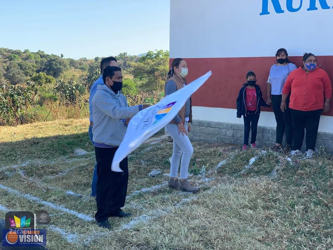 En Zacapu, inician 2.ª etapa de obras en la escuela Kurhikua Keri de la comunidad de Tirindaro 