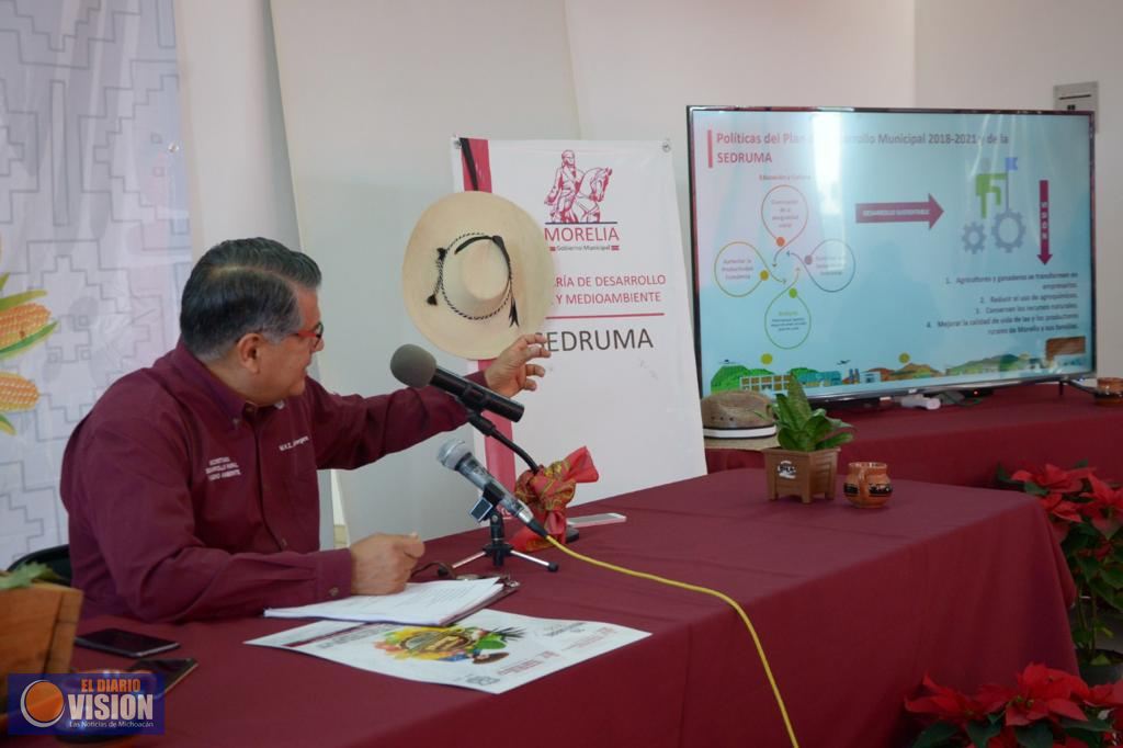 Gobierno de Morelia promueve desarrollo económico sustentable para el campo 