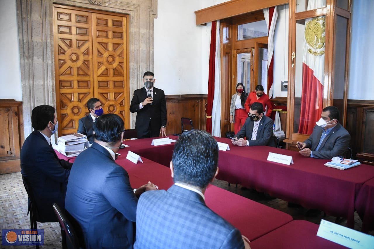 Recibe presidencia del Congreso informe de Compromisos de la UMSNH con el Legislativo michoacano