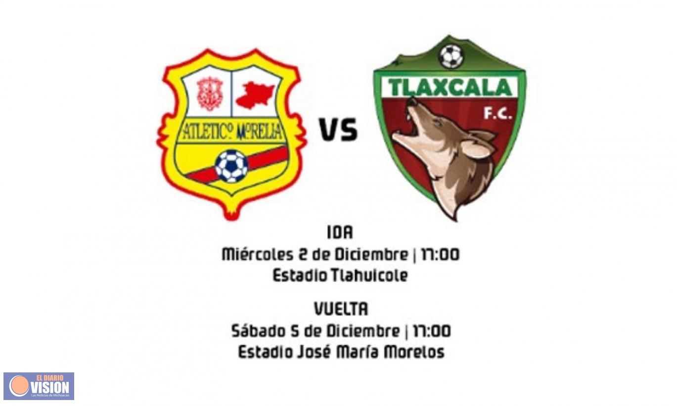 Miércoles y Sábado Atlético Morelia enfrentará a Tlaxcala FC