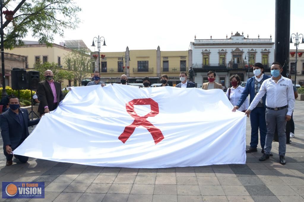 Gobierno de Morelia realiza campaña de prevención VIH/SIDA 