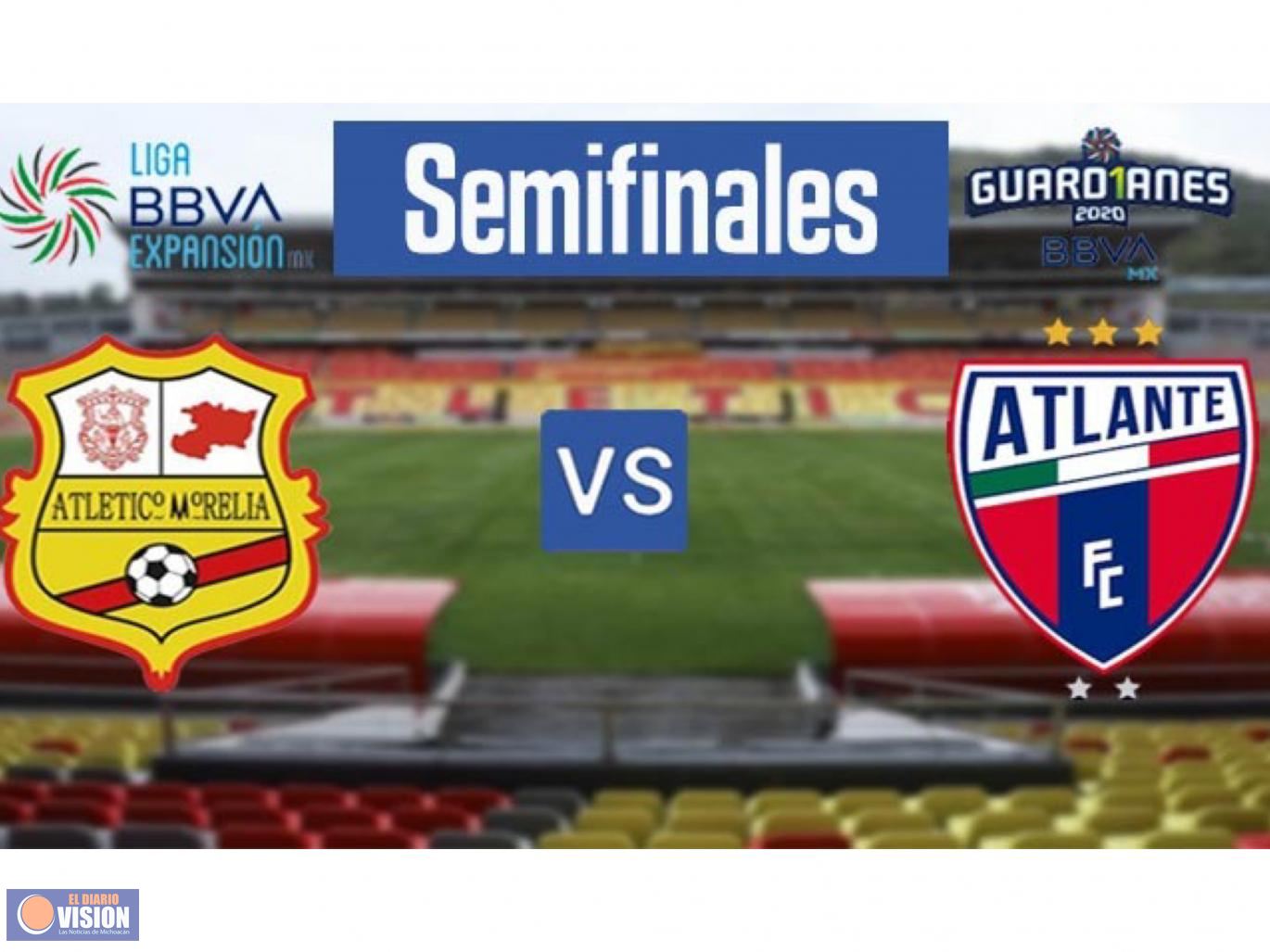 Miércoles y Sábado Atlético Morelia enfrentará al Atlante en las Semifinales de la Liga Expansión MX