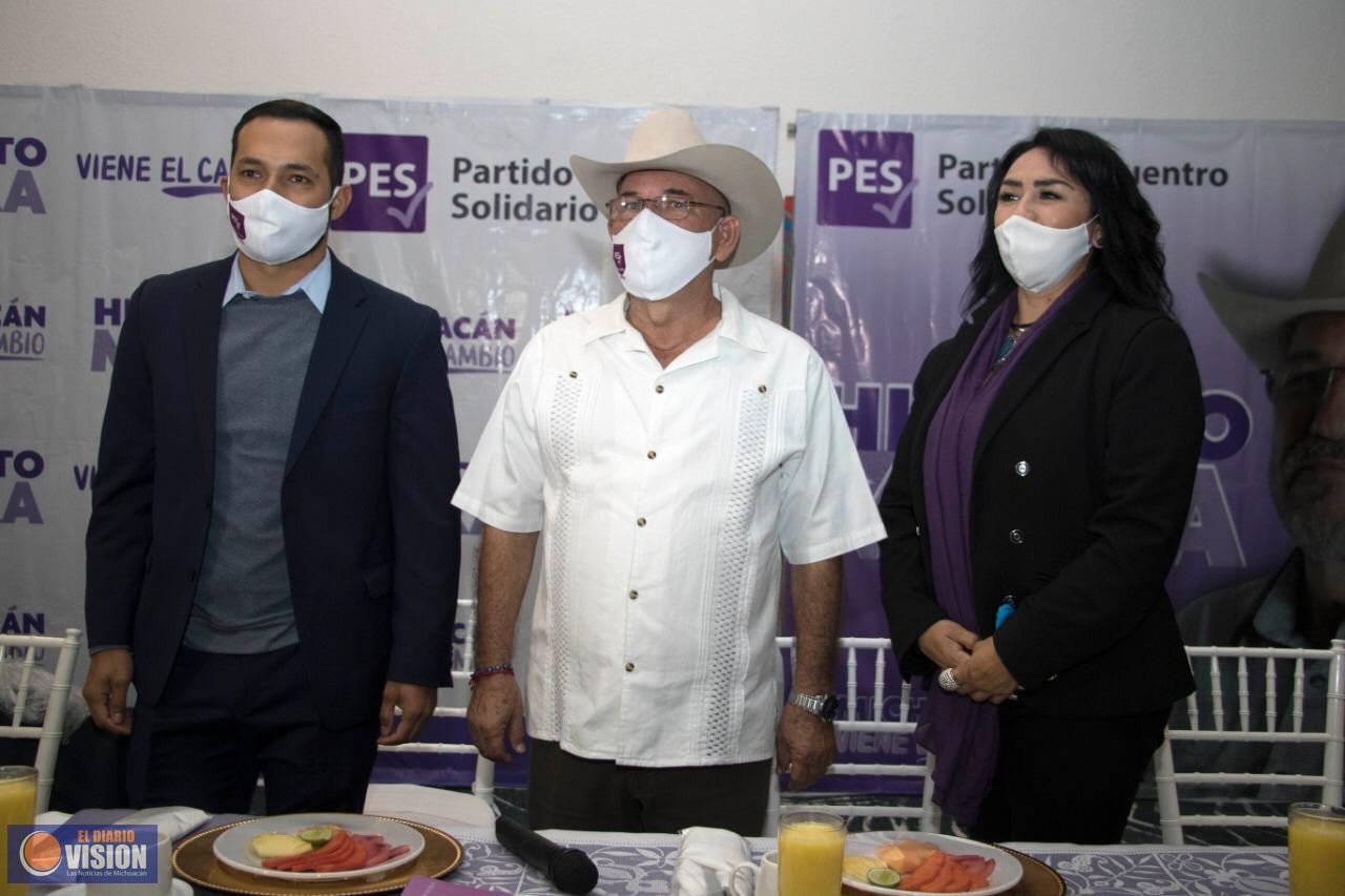 Hipólito Mora, una posibilidad de cambio para Michoacán: PES Michoacán