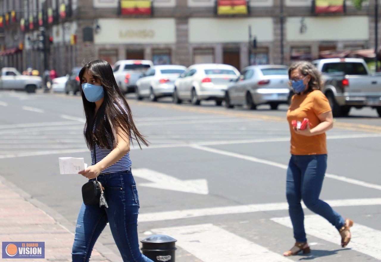 Michoacán registra 152 casos positivos y 5 defunciones hoy lunes 