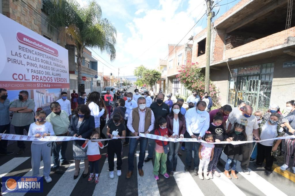Con inversión de 20 mdp, Gobierno de Raúl Morón mejora vialidades en la colonia Prados Verdes 