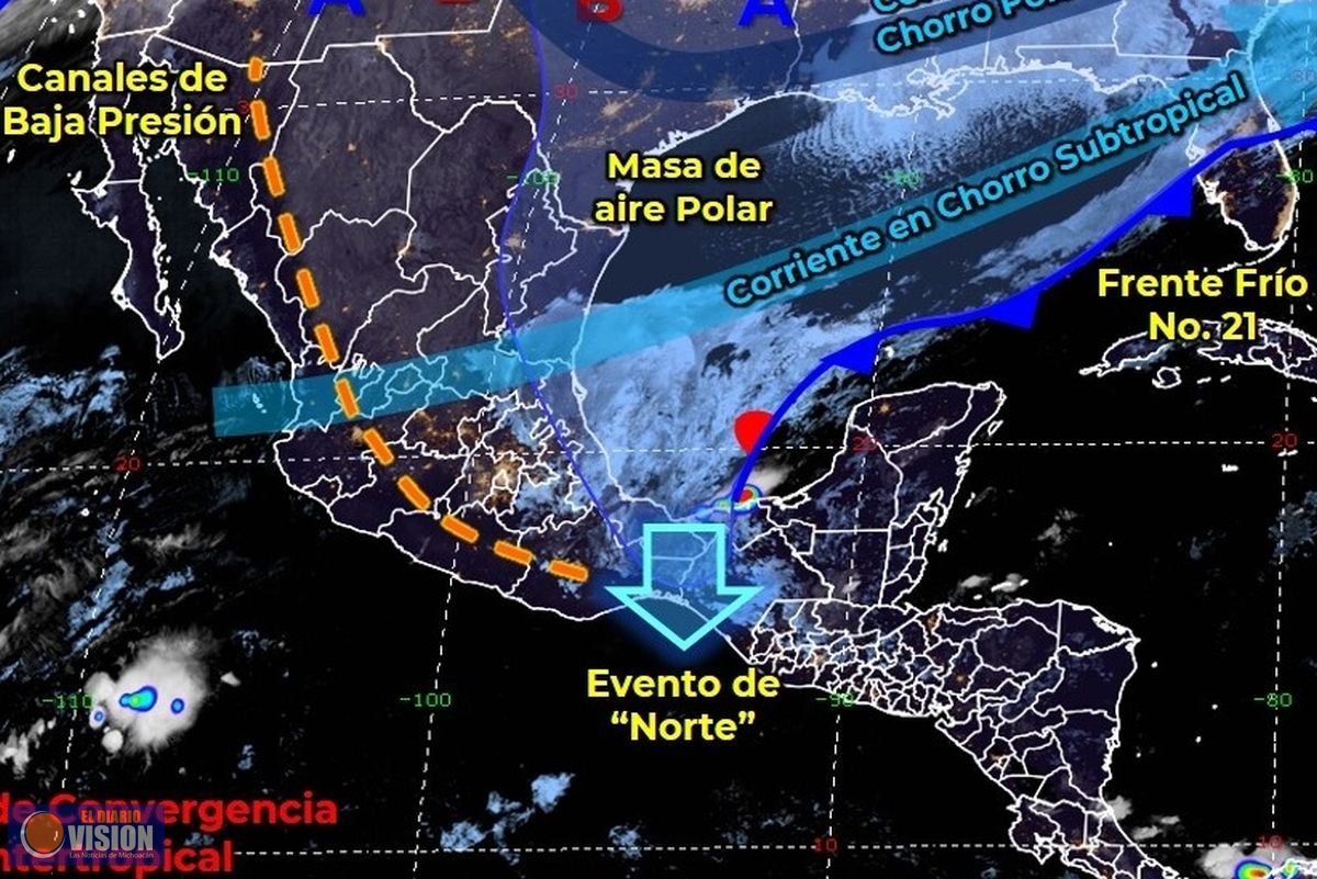 En las próximas horas se espera baja de temperatura por Frente Frío 21