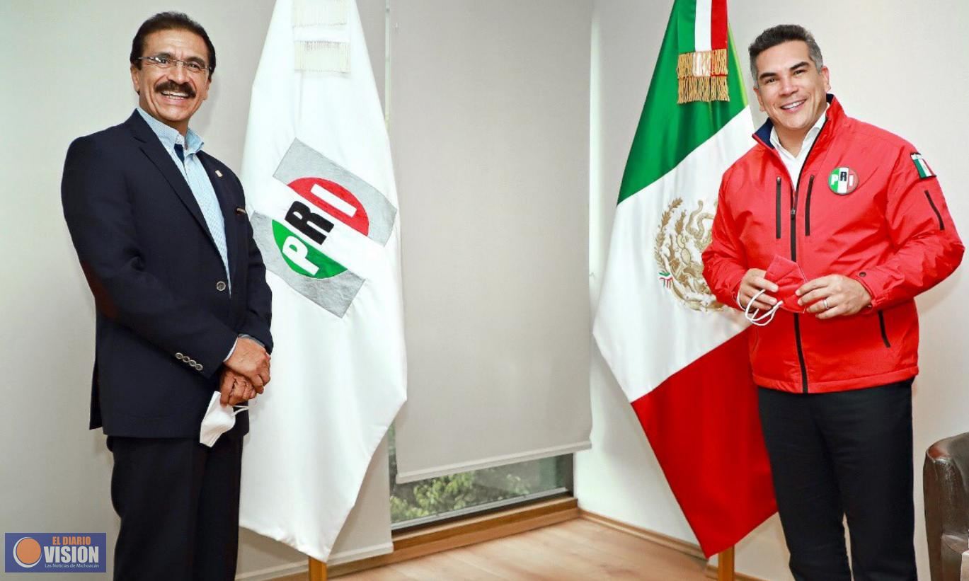 Coinciden Alejandro Moreno y Mario Magaña en unir voluntades en beneficio de los michoacanos
