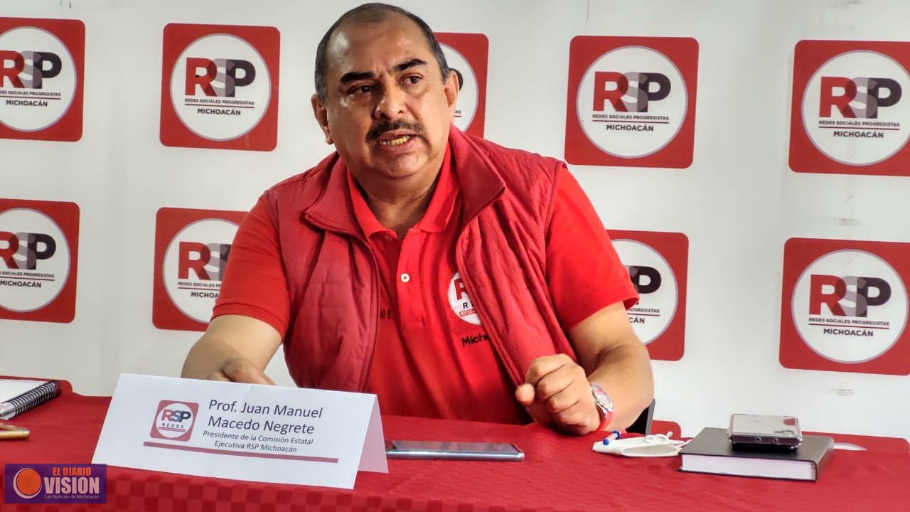 Por responsabilidad RSP Michoacán no hará precampaña por pandemia 