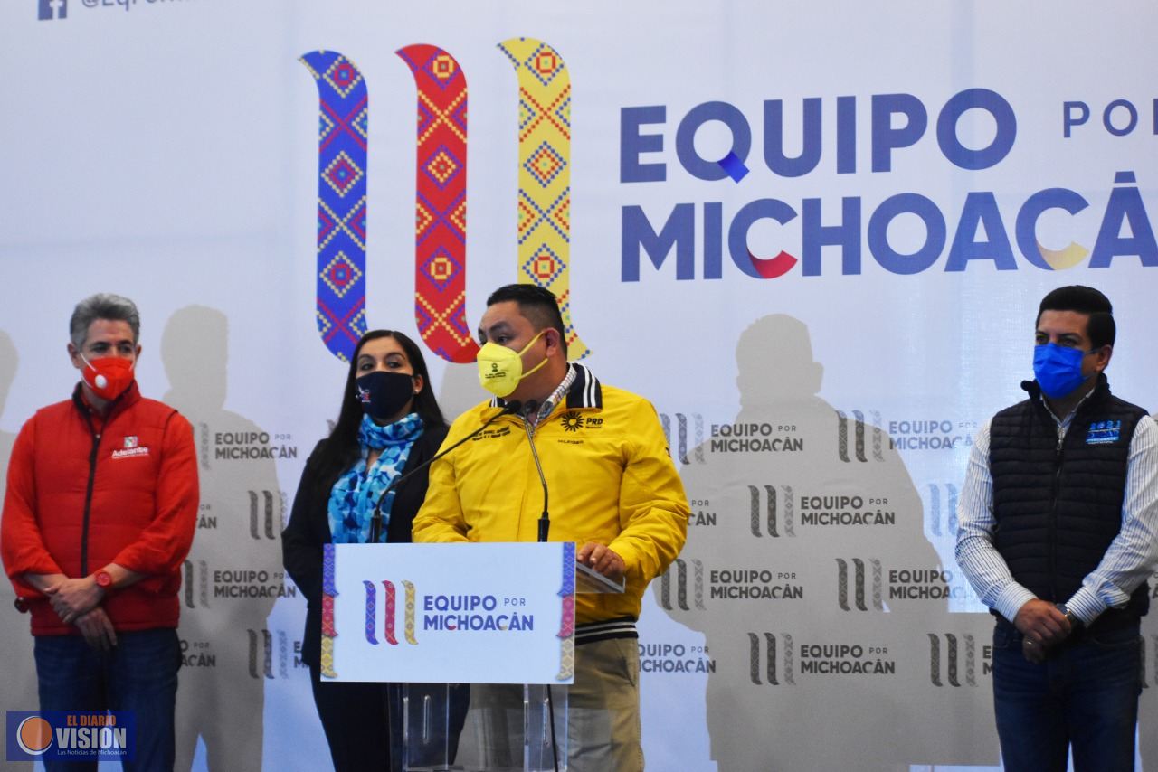 Equipo por Michoacán pronto revelará su candidato común a la gubernatura del estado 