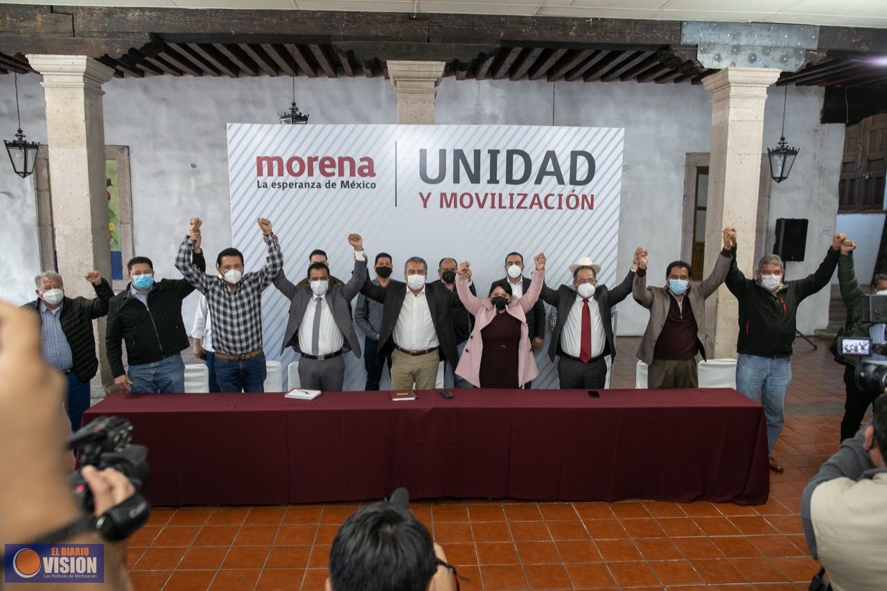 Alcaldes de Morena y PT cierran filas con Raúl Morón 