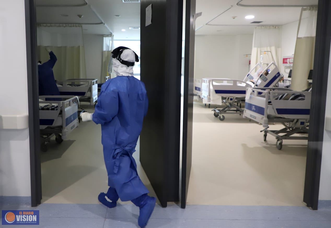Registra Morelia 94% de ocupación hospitalaria COVID-19